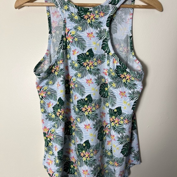 Tommy Bahama Womens Sleepwear Tank Top Medium Tropical Floral Racer Back Stretch - Picture 16 of 17